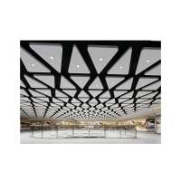 Perforated Grid Wood Baffle Profile Strip False Egg Crate Aluminum Metal Ceiling*