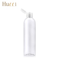 8oz 250ml boston round plastic bottle with pump flip lid and disc cap for Shampoo and body lotion